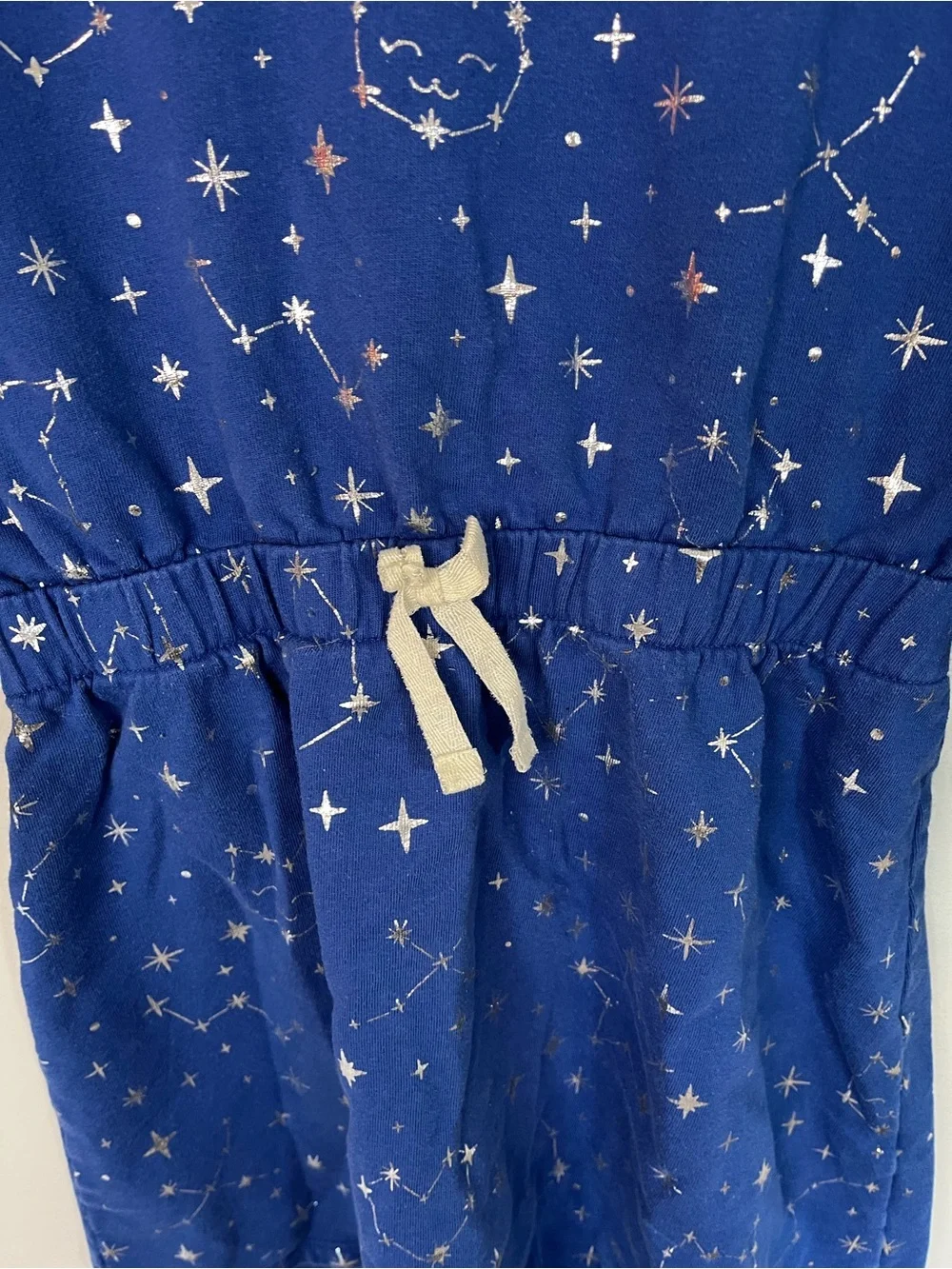Hatley Royal Blue Cotton Constellation Stars Car Dress Girl’s 12